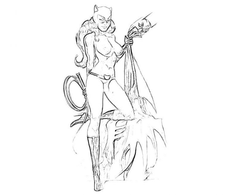 Pin On Coloring Pages For Adults tout Coloring Pages Catwoman