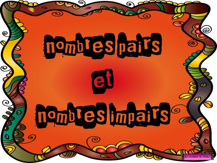 Pin On Les Créations De Caro concernant Nombre Pair Et Impair Free