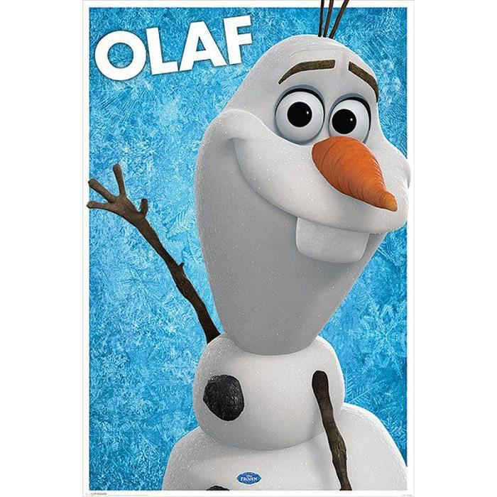 Poster La Reine Des Neiges (Frozen) Olaf Le Bonhomme De dedans Schneemann Le Bonhomme De Neige