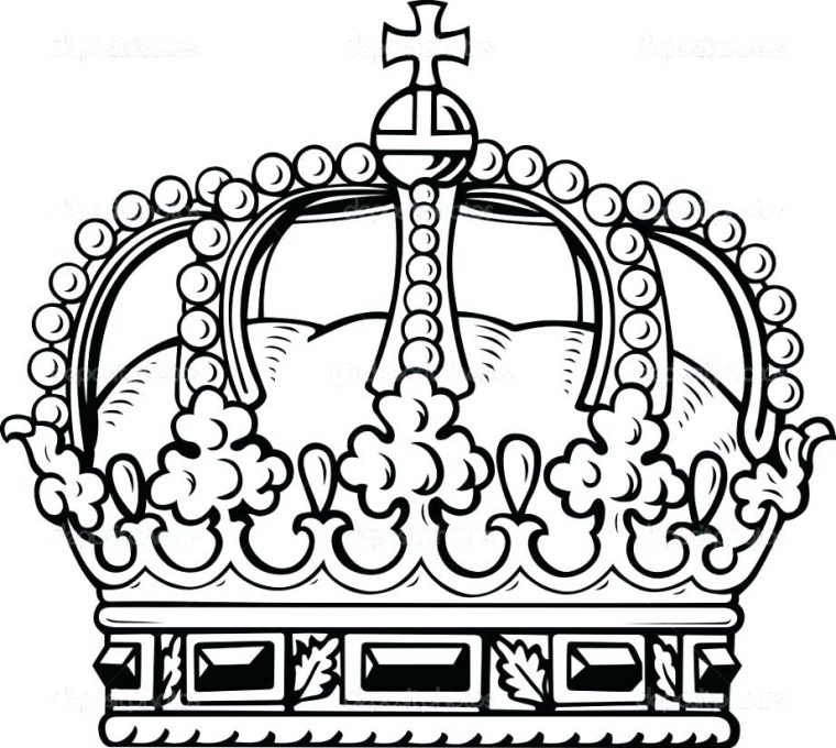 crown coloring pages