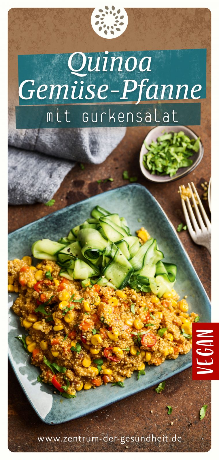 Quinoa-Gemüse-Pfanne Mit Gurkensalat | Gemüsepfanne pour Quinoa Gemause Pfanne