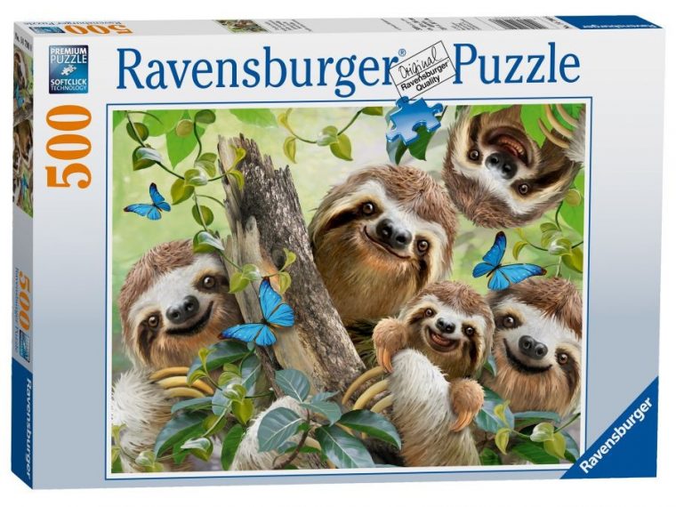 Ravensburger Sloth Selfie 500Pc Jigsaw Puzzle pour Imge D&#039;Animaux Duplo