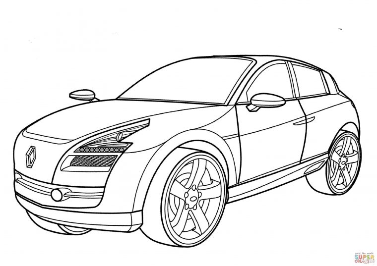 Renault Egeus Coloring Page | Free Printable Coloring Pages pour Voiture Coloring