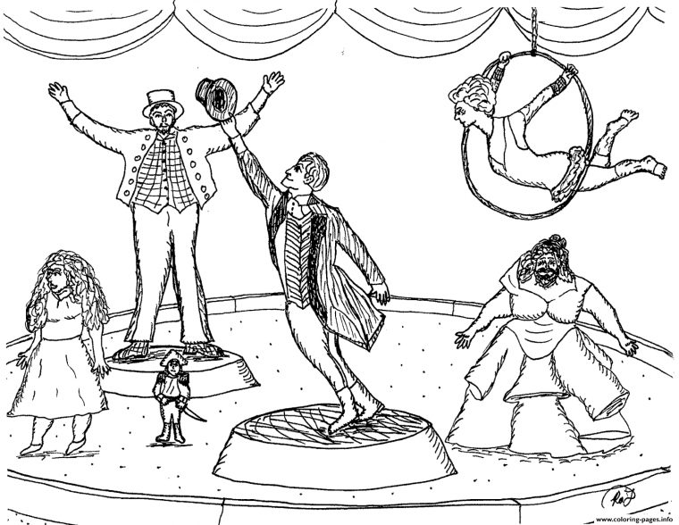 Robins Great The Greatest Showman Circus Coloring Pages dedans Greatestcoloringbook