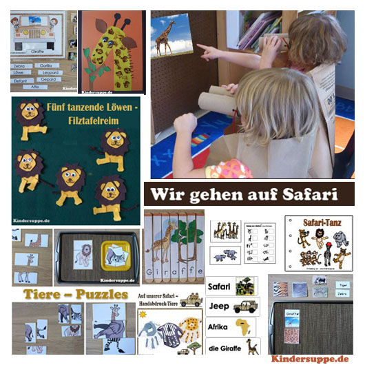 Safari Und Dschungel – Spielecken Und Klassenzimmerdeko serapportantà Kindersuppe Abo