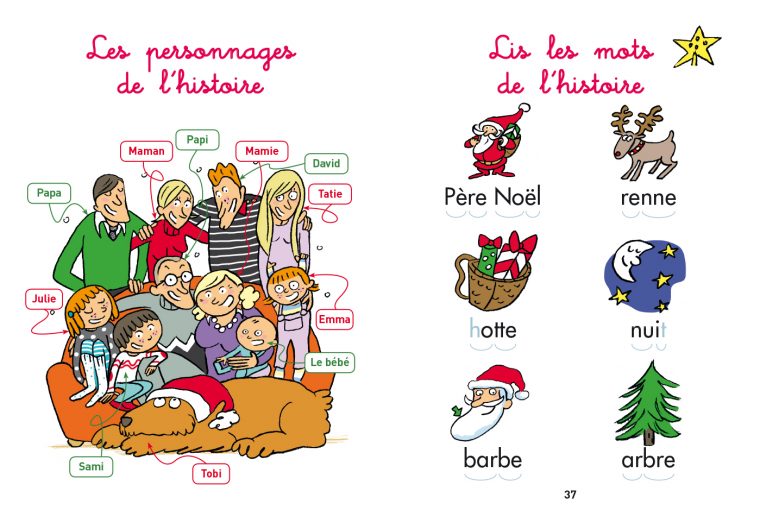Sami Et Julie Niveau Cp 5 Histoires De Noël | Hachette à Histoire Hibou Noel Maternelle