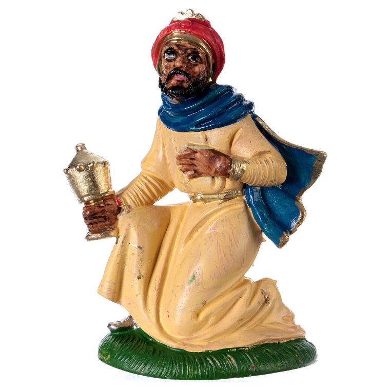 Santon Roi Mage Gaspard 10 Cm Plastique | Vente En Ligne à Les Rois Mages Kawaii Santon Roi Mage Gaspard 10 Cm Plastique | Vente En Ligne à Les Rois Mages Kawaii