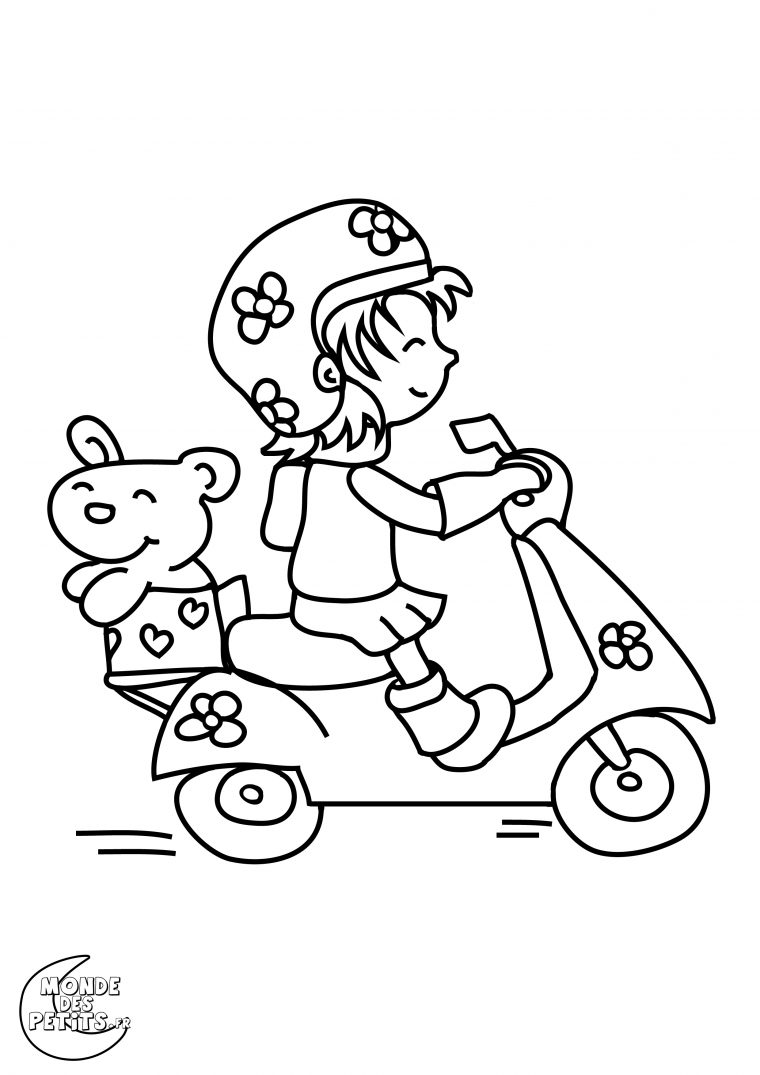 Sélection De Dessins De Coloriage Moto À Imprimer Sur pour Dessins 4 Roue A Imprimer