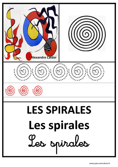 Spirales – Graphisme – Affichages Pour La Classe tout Fiche De Graphisme Ms