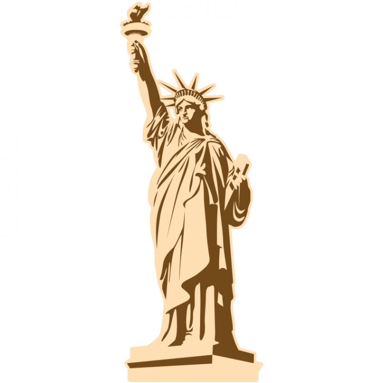 Sticker Statue De La Liberté New York - Color-Stickers à Desin De Statue De La Liberte