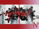 Tableau Abstrait En Rouge Et Noir - Anthony Painting - pour Spiderman A Colorier Rouge Et Noir