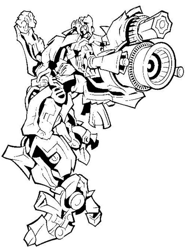 Transformer Bumblebee Drawing At Getdrawings | Free Download serapportantà Coloriage De Bazooka