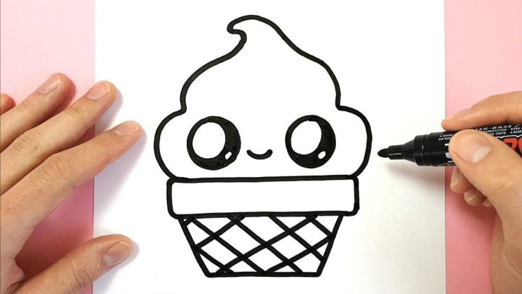 Tuto Dessin – Comment Dessiner Une Glace Dans Un Pot tout Comment Dessiner  Une Brebis