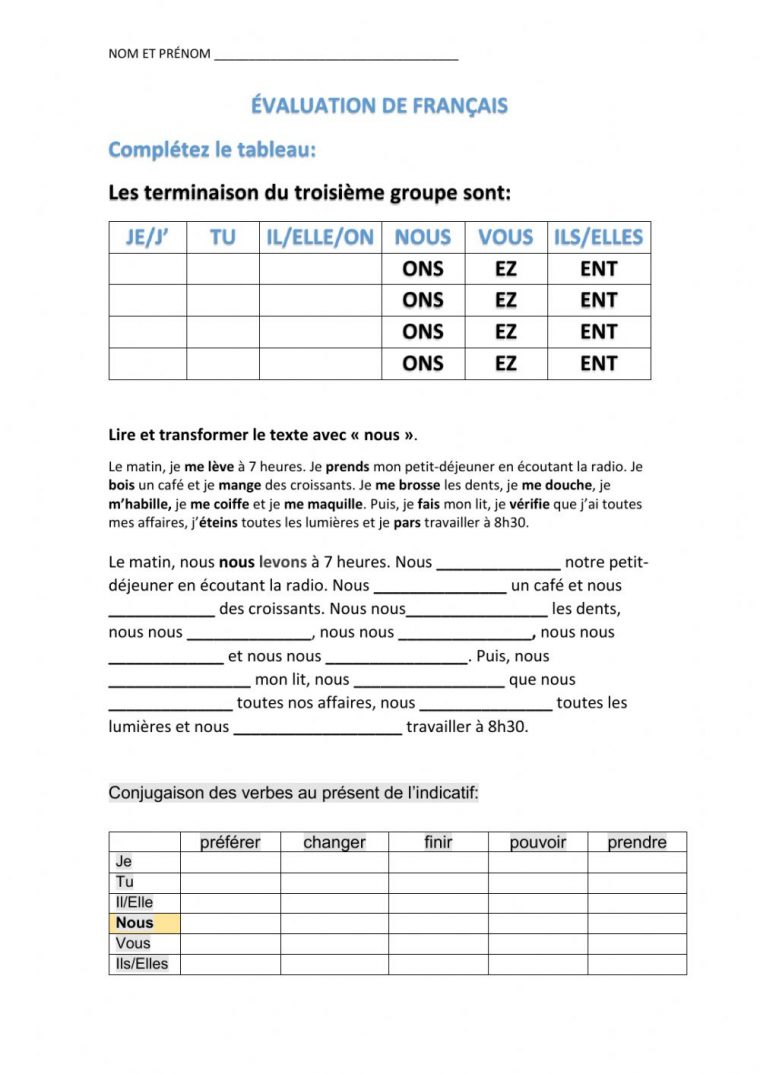 Verbes Au Présent De L'Indicatif Worksheet tout Dormis Au Present L&amp;#039;Indicatif