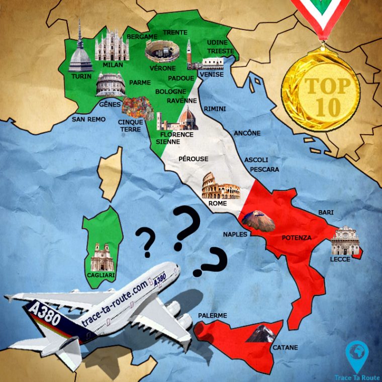 Voyage En Italie : Top 10 Des Villes Incontournables À tout Carte Italie Vierge Avec Les Regions