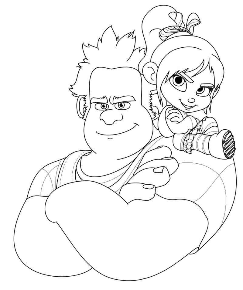 Wreck It Ralph Coloring Page From Cartoon Coloring Pages à Ralph Wrecks This Book Pages