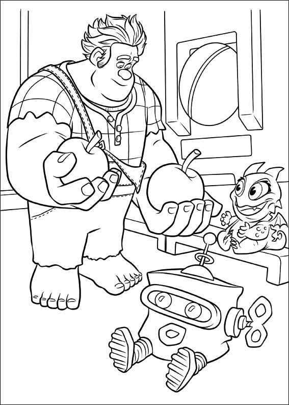 Wreck It Ralph To Color For Children – Wreck-It Ralph Kids pour Ralph Wrecks This Book Pages