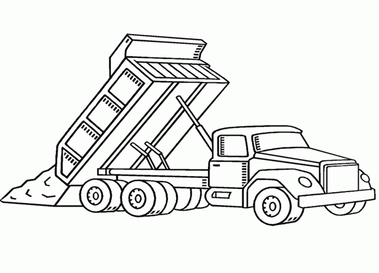 coloring pages dump truck coloring pages dump truck