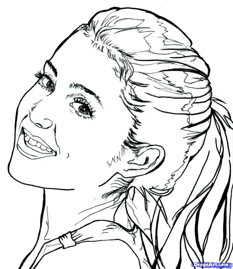 ariana grande coloring page ariana grande coloring page