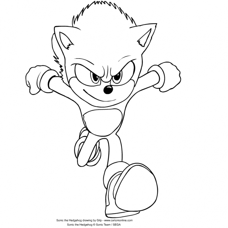 sonic the hedgehog 2 coloring pages