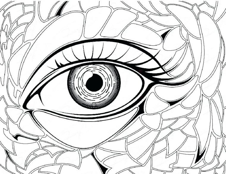 coloring pages of eyes