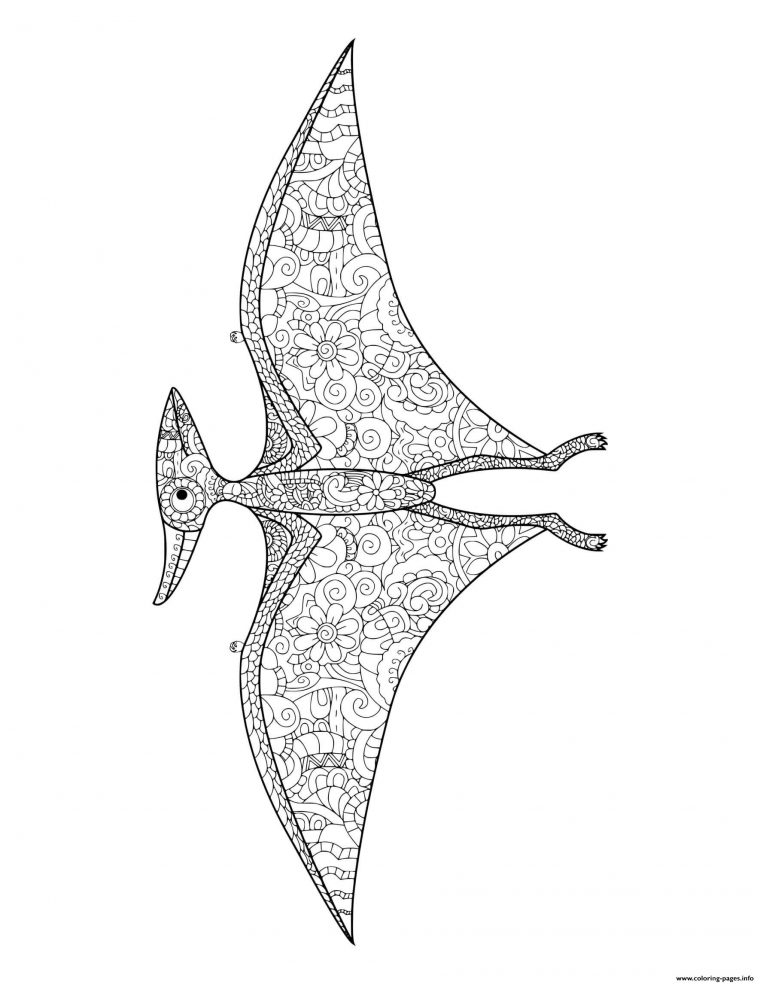 pterodactyl color page