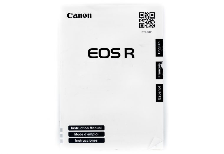 canon eos r instruction manual