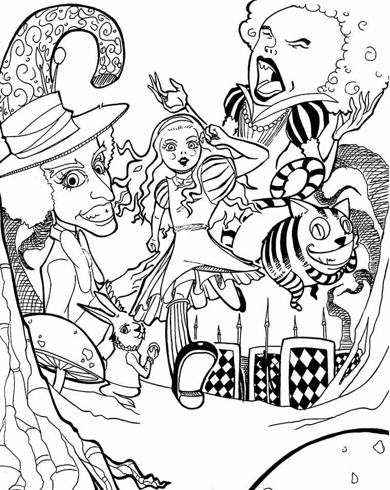 disney trippy coloring pages