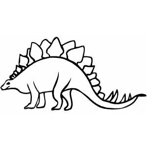 stegosaurus color page
