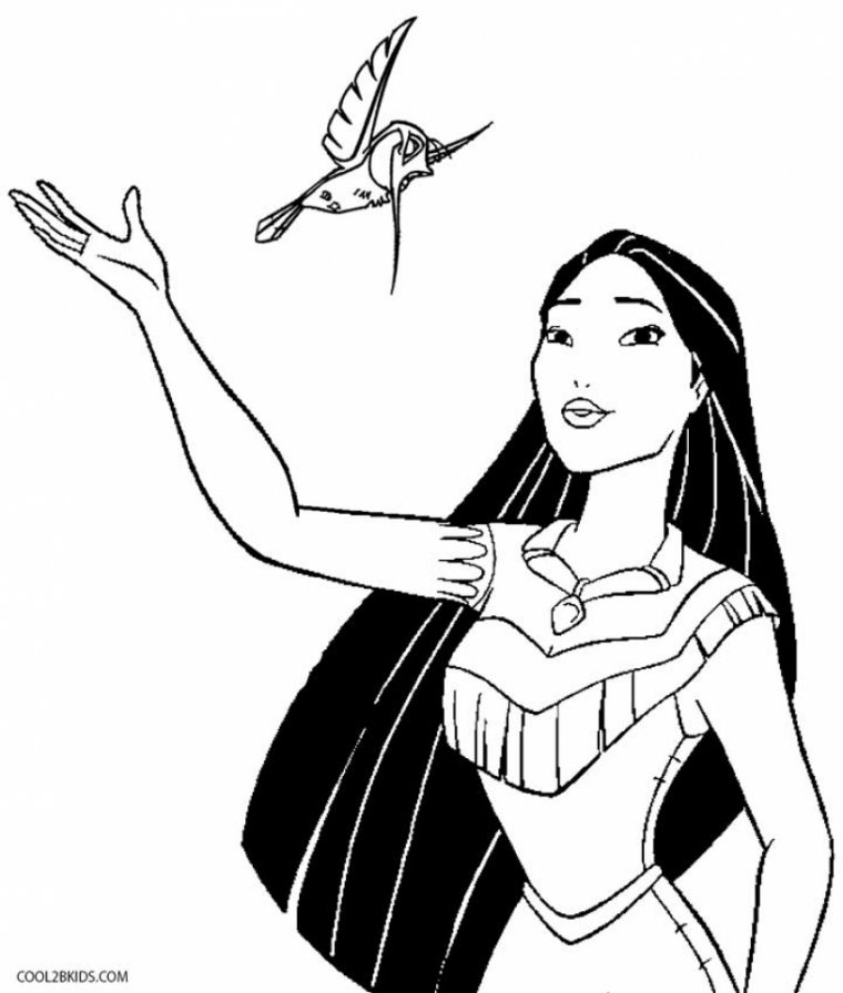 pocahontas coloring pages