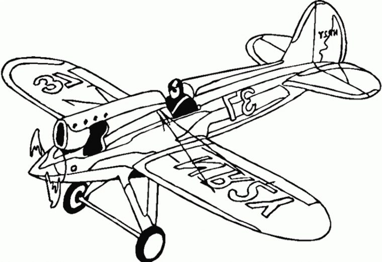 airplanes coloring pages