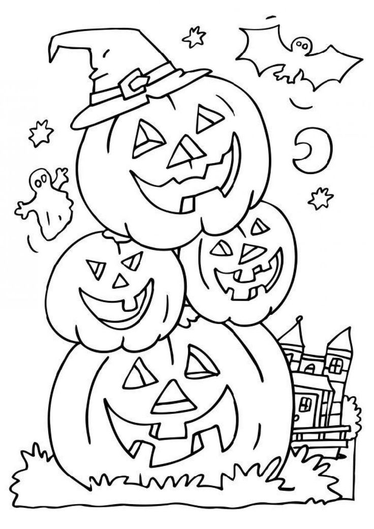 10 Dessins D'Halloween, À Imprimer Gratuitement! – Bricolages – Trucs dedans Coloriage Halloween A Imprimer Grautit