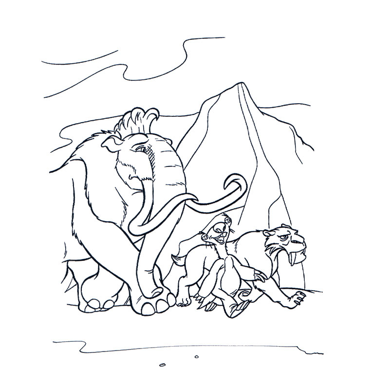 102 Dessins De Coloriage Âge De Glace À Imprimer Sur Laguerche – Page 3 avec Coloriage Animaux Ère Glaciaire 102 Dessins De Coloriage Âge De Glace À Imprimer Sur Laguerche – Page 3 avec Coloriage Animaux Ère Glaciaire