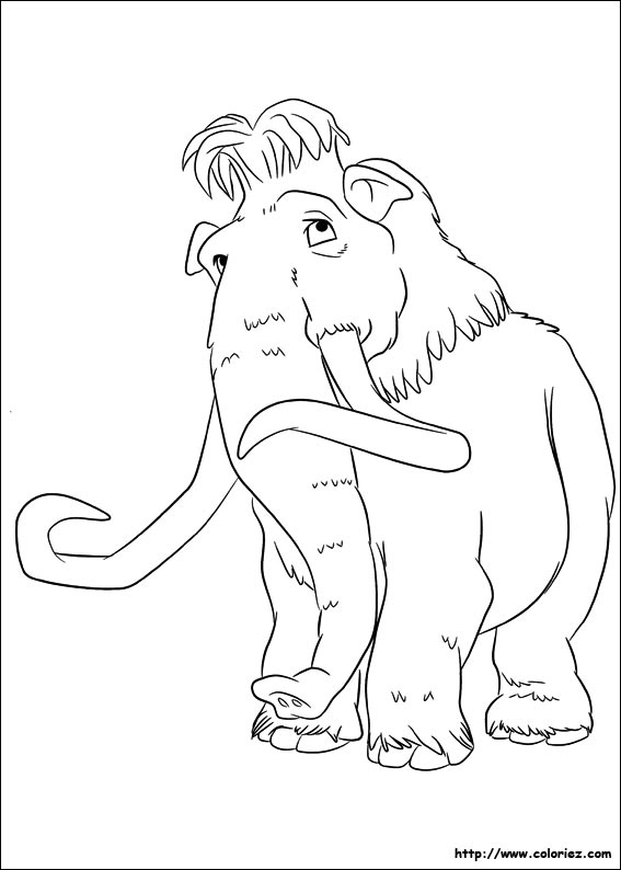 102 Dessins De Coloriage Âge De Glace À Imprimer Sur Laguerche - Page 4 concernant Coloriage Animaux Ère Glaciaire