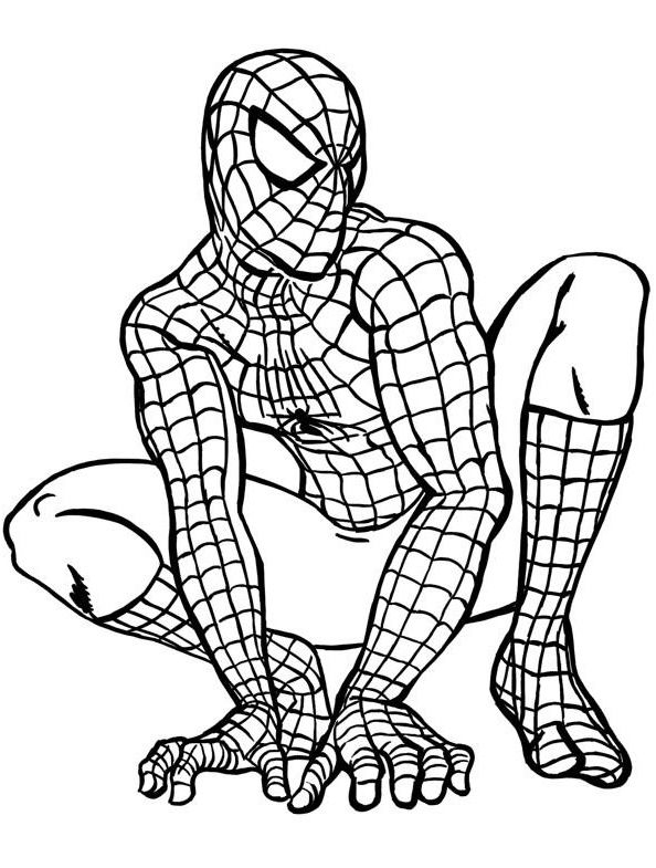 12 Génial Coloriage Spiderman Facile Photograph | Coloriage Spiderman dedans Dessin Spiderman Facile A Colorier