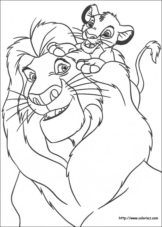 126 Dessins De Coloriage Le Roi Lion À Imprimer pour Dessin A Colorier Imprimer Roi Lion