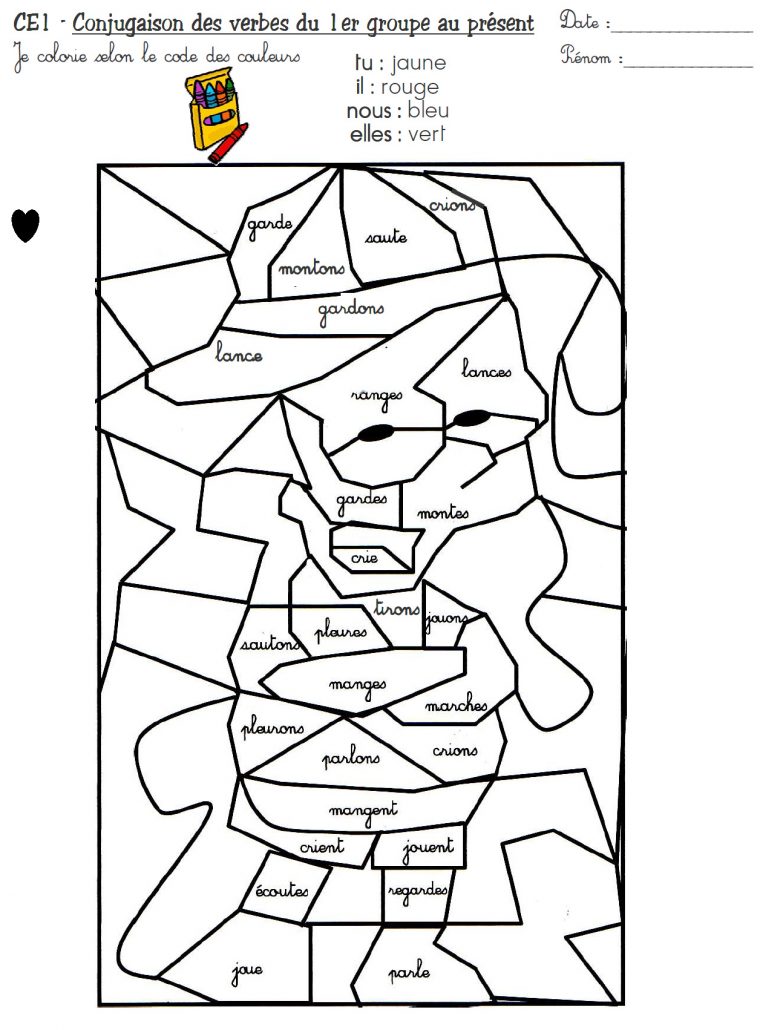 14 Authentique Coloriage Codé Ce1 Images - Coloriage destiné Passé Composé Coloriage Magique