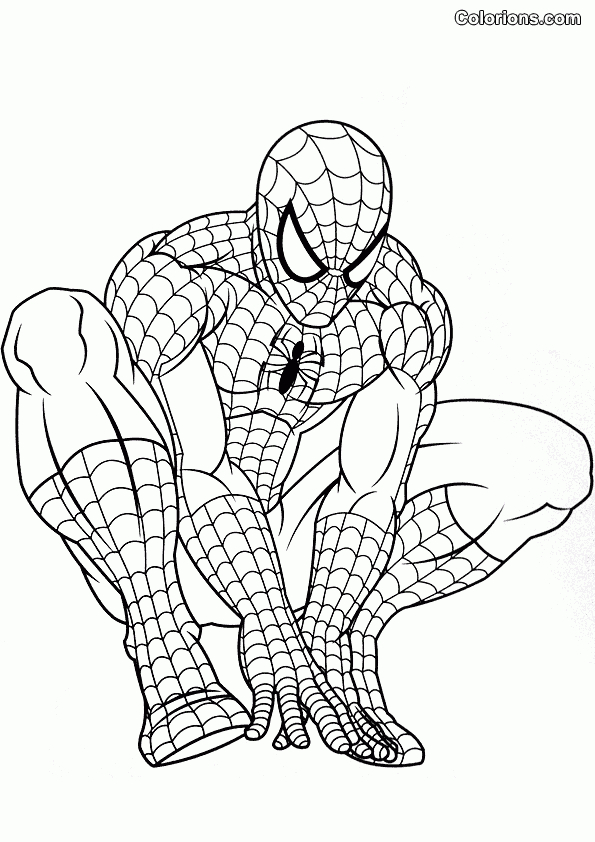 167 Dessins De Coloriage Spiderman À Imprimer Sur Laguerche – Page 2 avec Dessin A Colorier Facile Spiderman