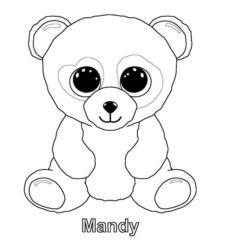 beanie boo coloring pages