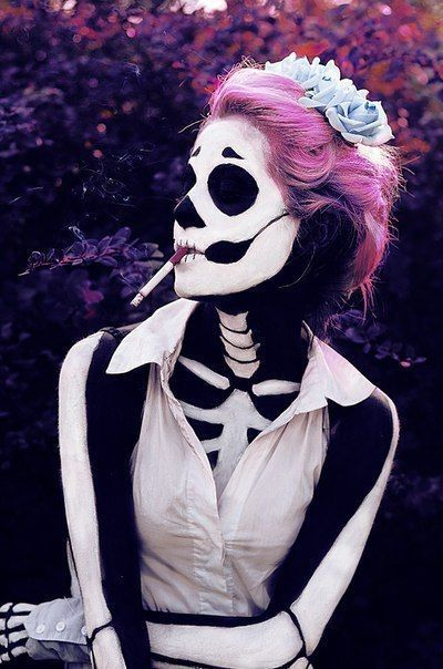 20 Idées Créatives Pour Maquillage D`halloween | Maquillage Halloween pour Squelette Qui Fait Peur