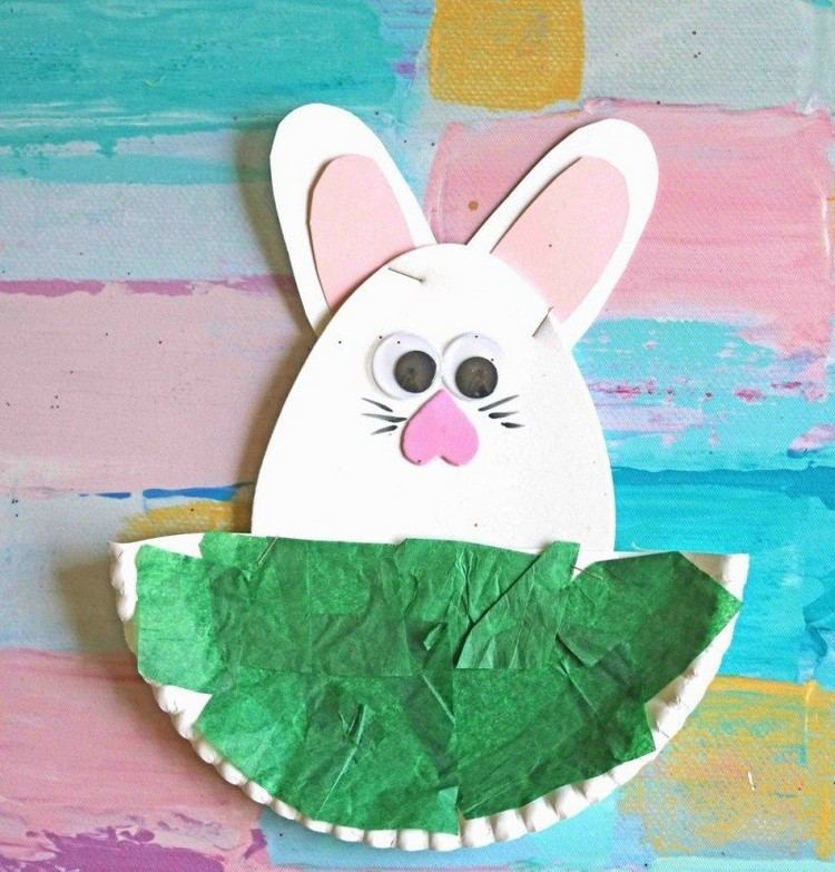 25 Bastelideen Für Kinder Zum Basteln Mit Pappteller Zu Ostern & Frühling à Basteln Ostern Kinder