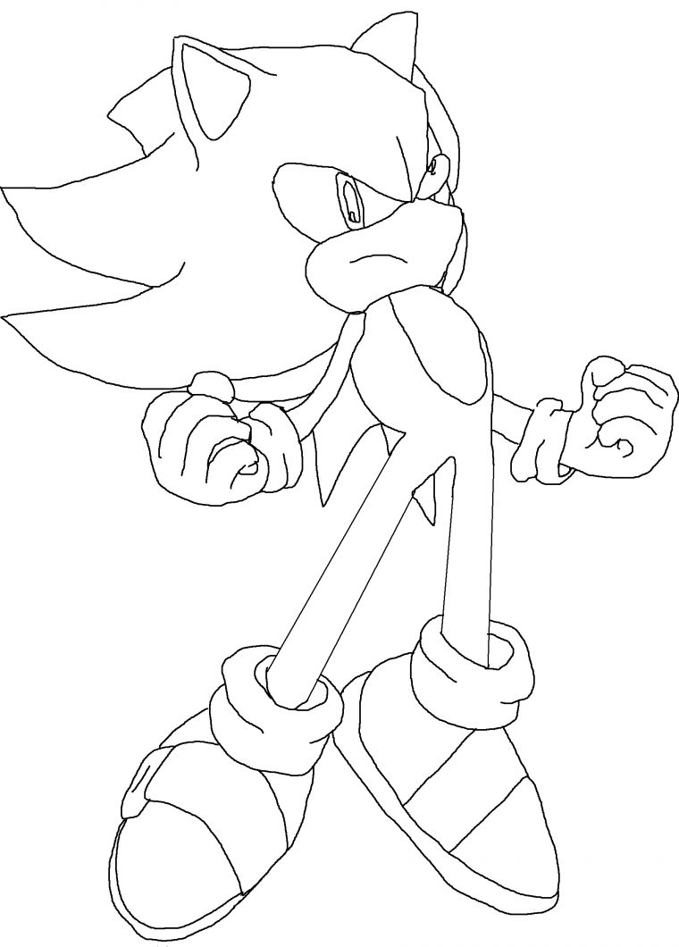 32 Dessins De Coloriage Super Sonic À Imprimer Sur Laguerche – Page 1 dedans Dessin A Colorier A Imprimer Sonic