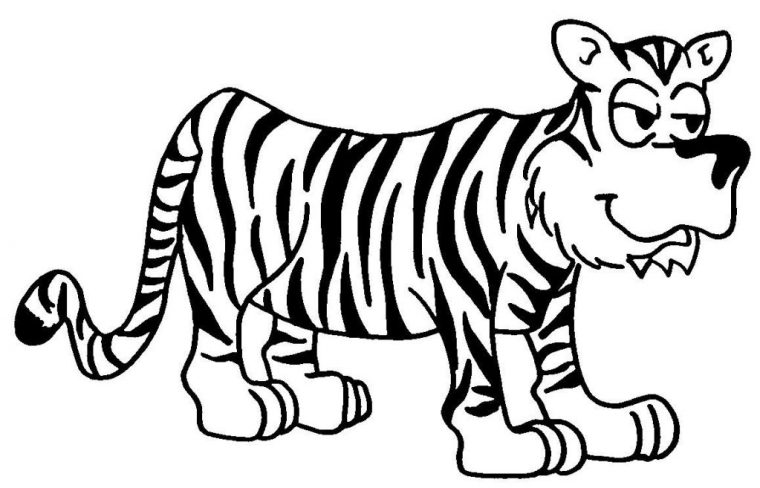 72 Dessins De Coloriage Tigre À Imprimer Sur Laguerche – Page 2 pour Dessin A Colorier Facile Tigre