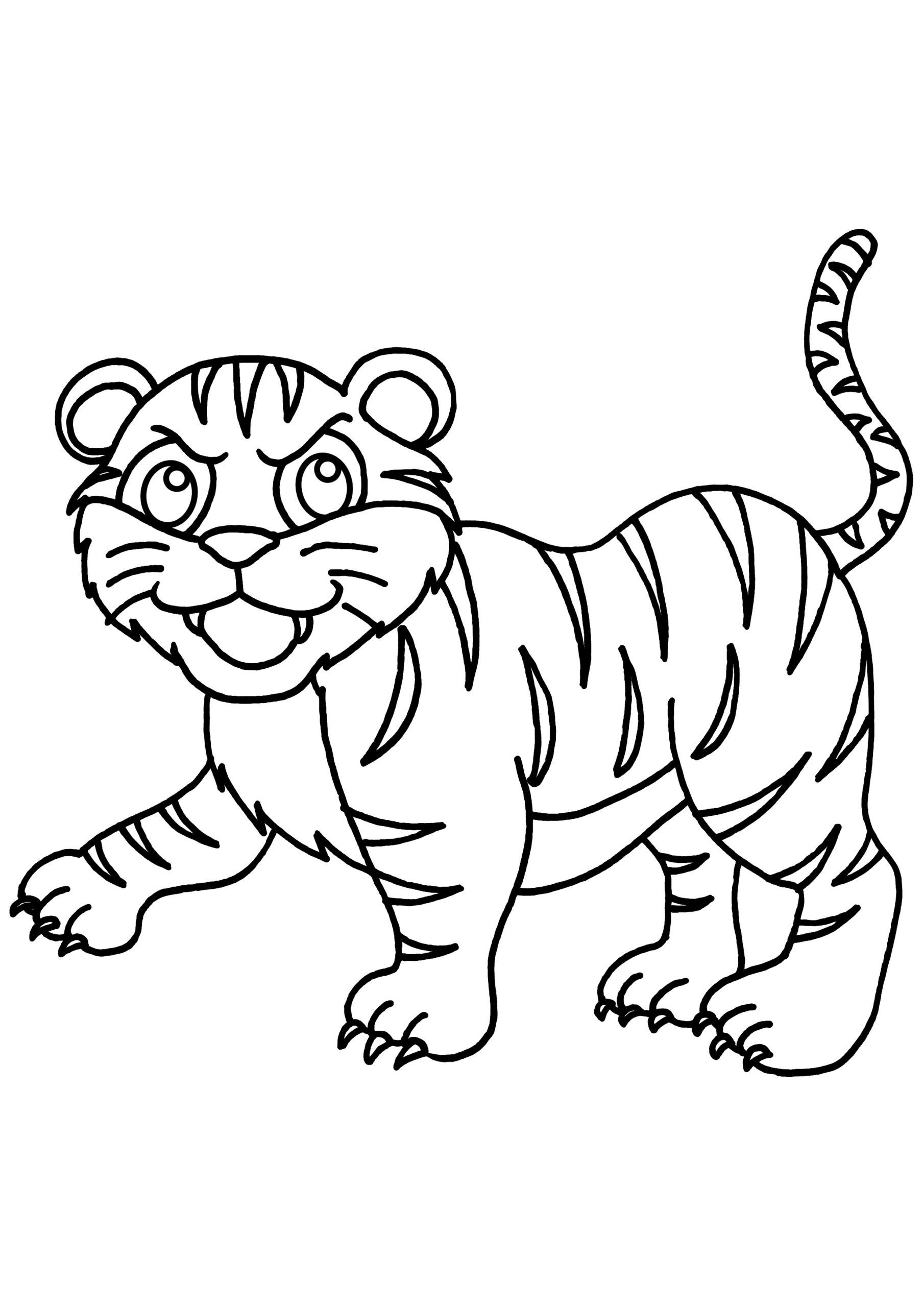 72 Dessins De Coloriage Tigre À Imprimer Sur Laguerche - Page 8 concernant Dessin A Colorier Animaux