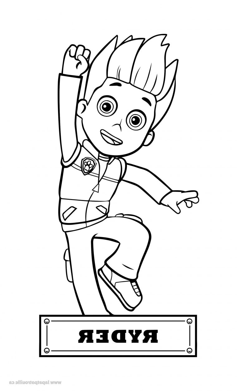 8 Précieux Coloriage Ryder Pat Patrouille Images | Coloriage Paw Patrol dedans Dessin De La Pat Patrouille Colorier