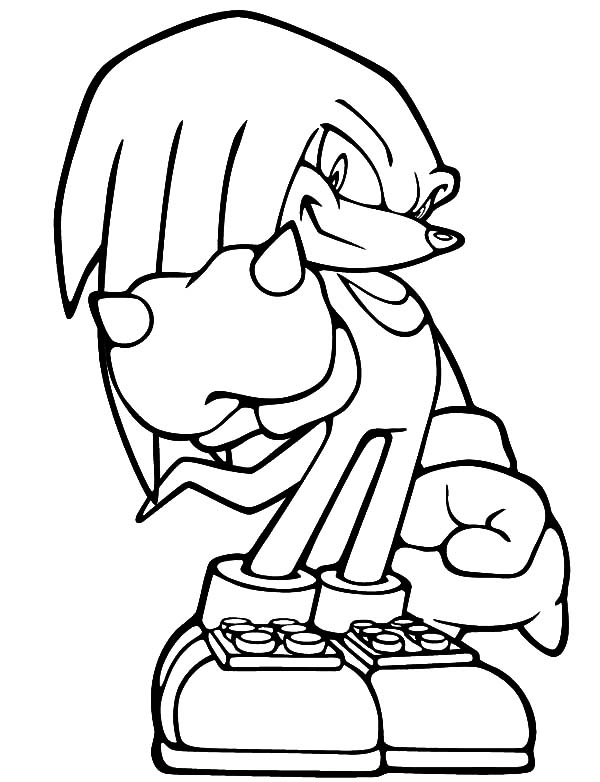 sonic knuckles coloring pages sonic knuckles coloring pages