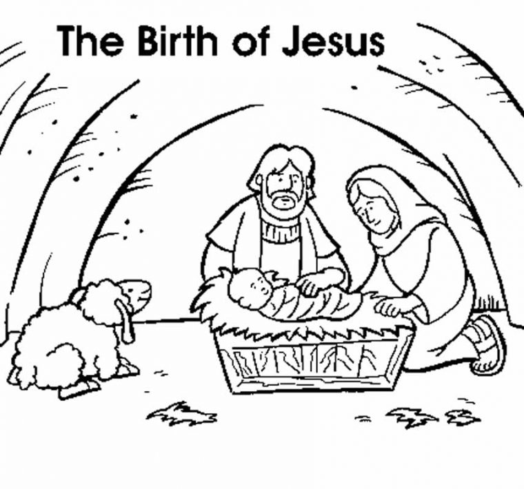 birth of jesus coloring pages