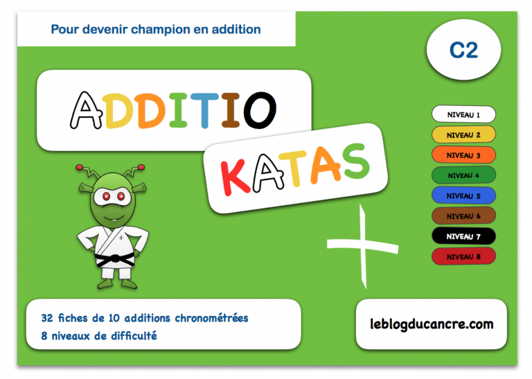 Additio Katas - Ceintures De Tables D'Addition - Le Blog Du Cancre à Le Blog Du Cancre Ce1