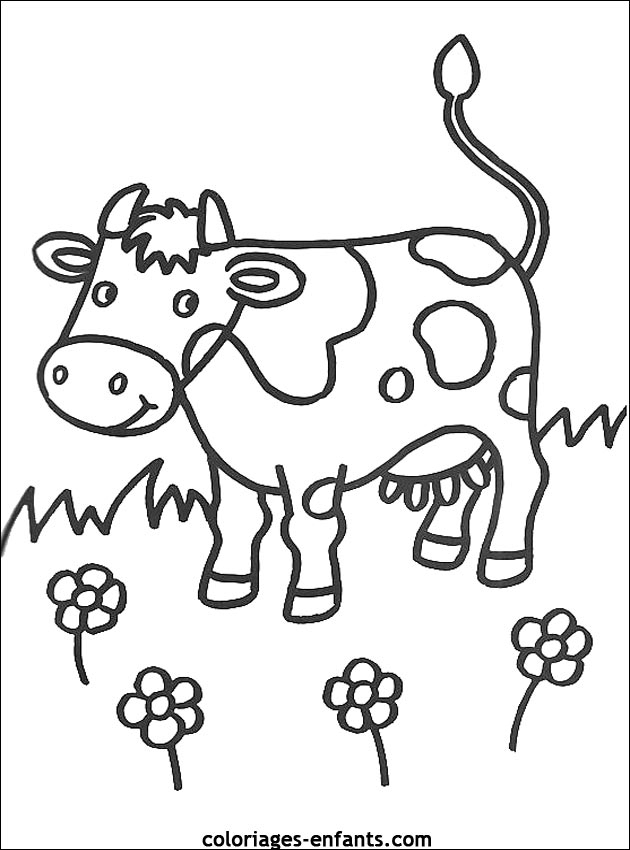 Booklet: Vache Coloriage encequiconcerne Coloriage Animaux Ferme Ps