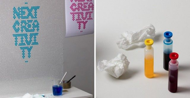 Bubble Wrap Typography | Papier Bulle, Créativité Et Design Graphique concernant Papier Bulle Maternelle